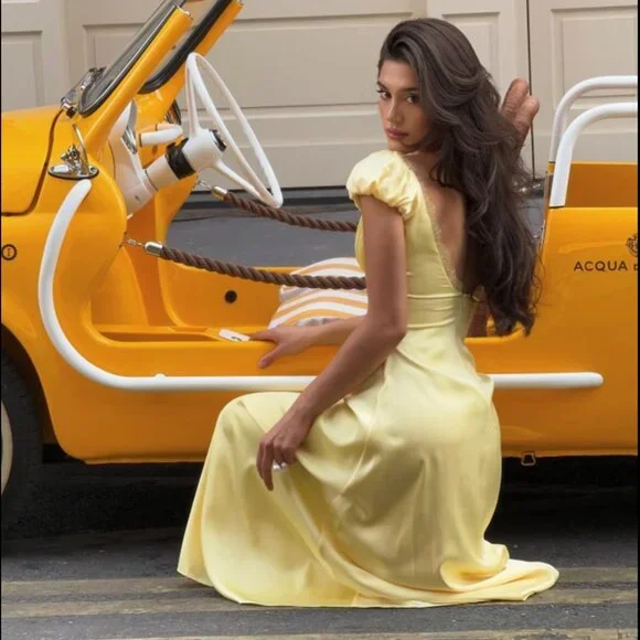 Nana Jacqueline Elara Dress (Yellow) NWT Size Small - Picture 3 of 3